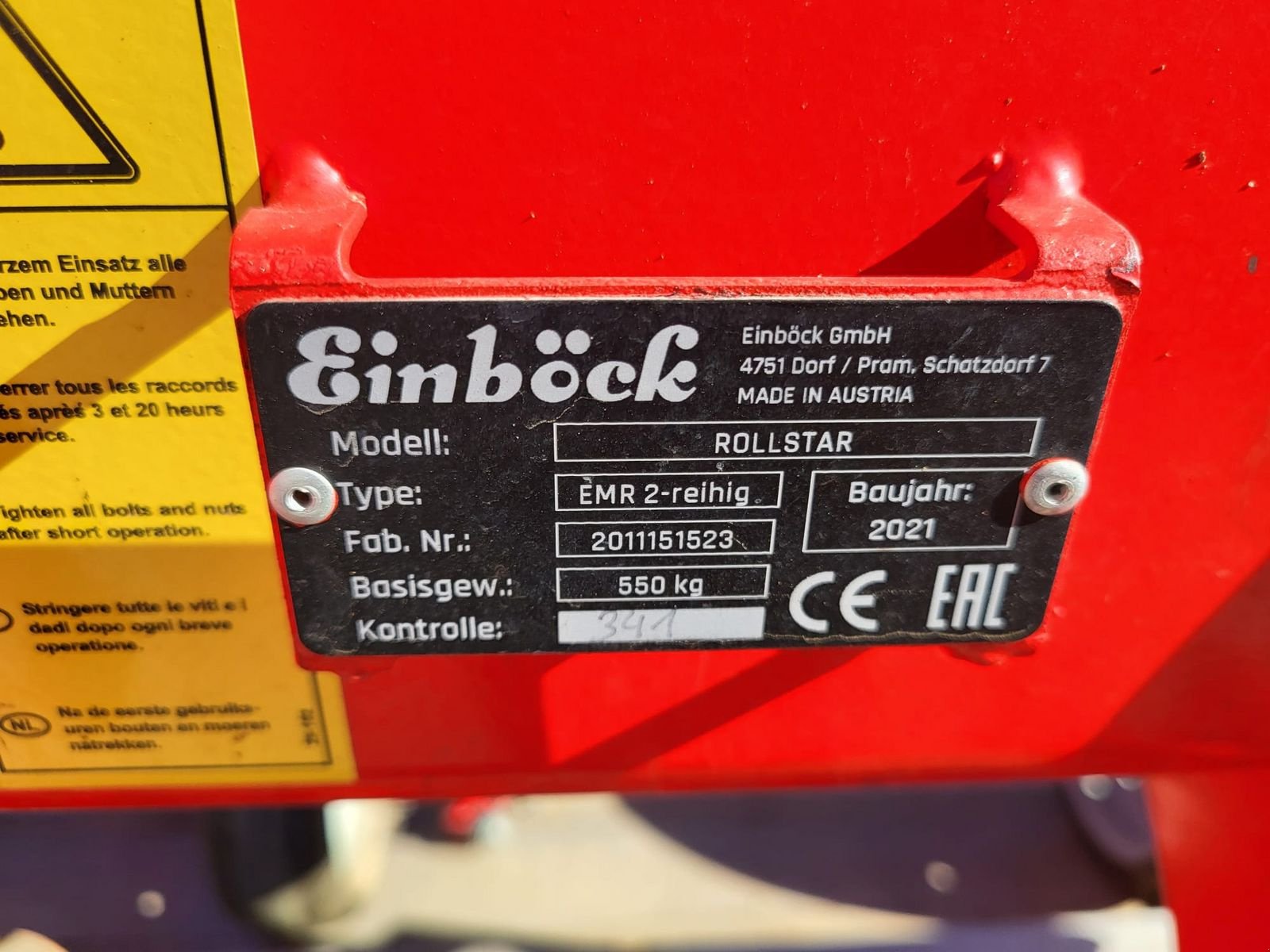 Striegel Türe ait Einböck Einböck Striegel/ Häufler, Gebrauchtmaschine içinde NATTERNBACH (resim 14)