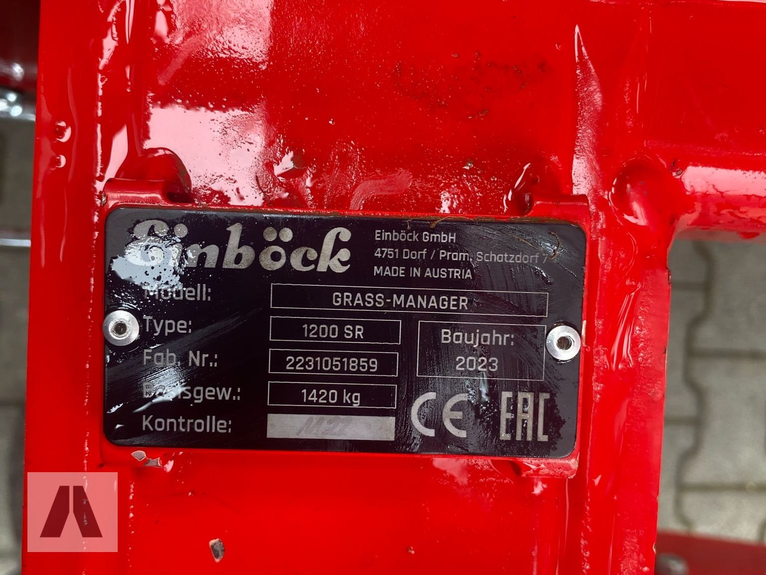 Striegel tipa Einböck Peneumaticstar 1200SR, Gebrauchtmaschine u Regensburg (Slika 20)