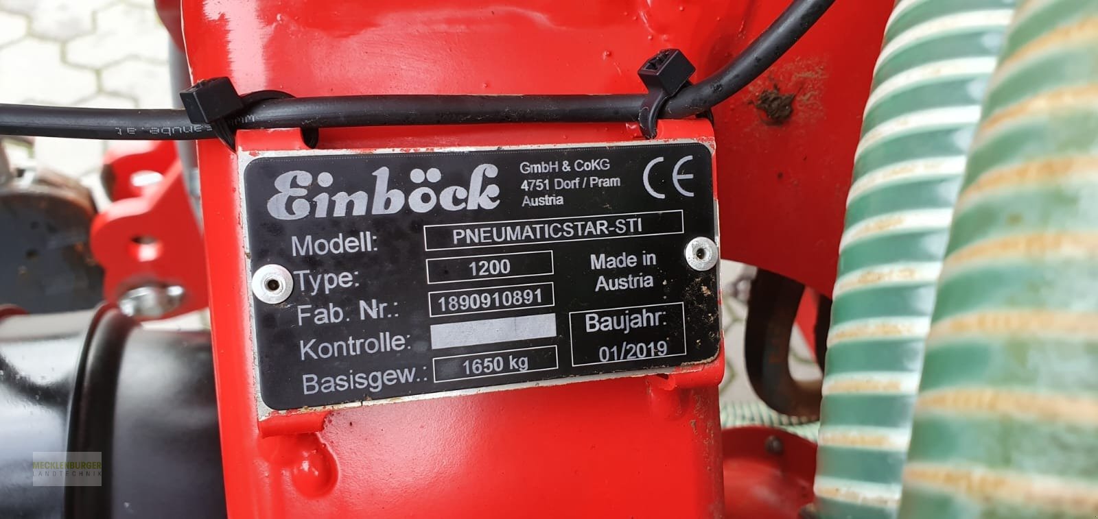 Striegel des Typs Einböck Pneumaticstar STI, Gebrauchtmaschine in Mühlengeez (Bild 2)