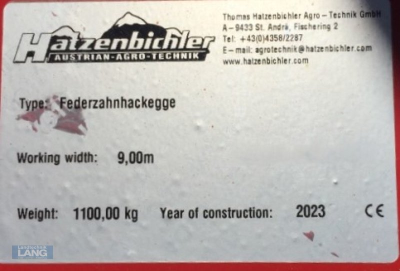 Striegel des Typs Hatzenbichler 9m, Neumaschine in Rottenburg (Bild 5)