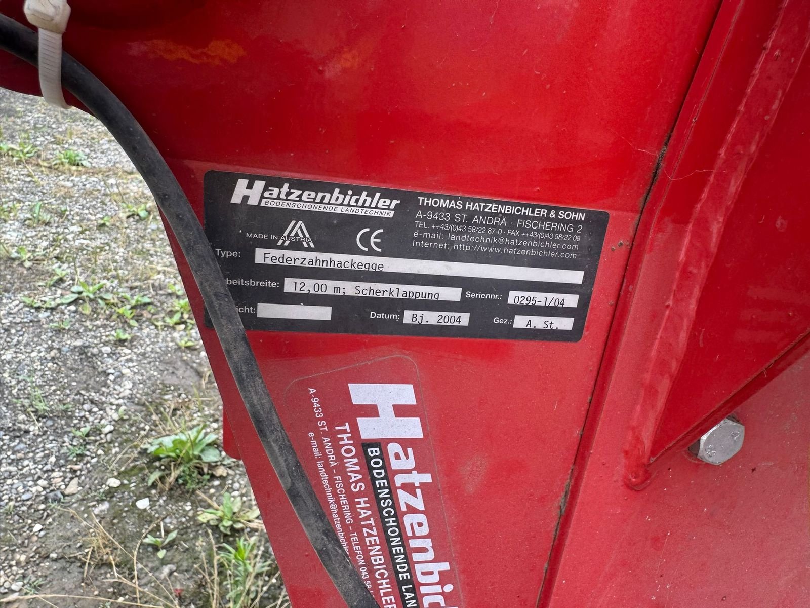 Striegel del tipo Hatzenbichler Hatzenbichler Striegel 12m, Gebrauchtmaschine en Mistelbach (Imagen 5)