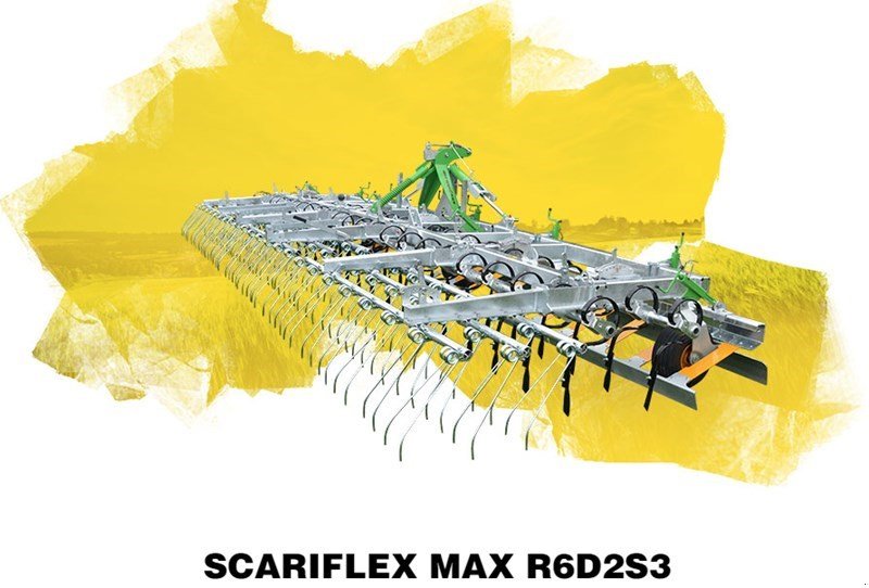 Striegel des Typs Joskin SCARIFLEX MAX R6D2S3, Ausstellungsmaschine in Landquart (Bild 1)