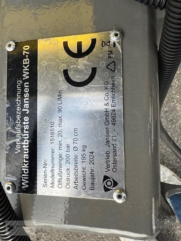 Striegel des Typs Sonstige Wildkrautbürste Jansen WKB-70 Wildkrautbesen Unkrautbürste NEU, Neumaschine in Gevelsberg (Bild 4)