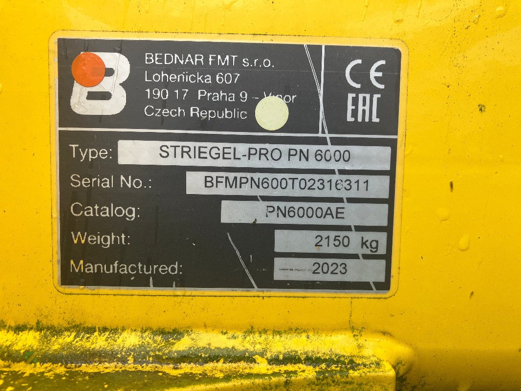 Striegeltechnik & Hacktechnik des Typs Bednar Striegel-Pro PN 6000, Gebrauchtmaschine in Sonnewalde (Bild 5)