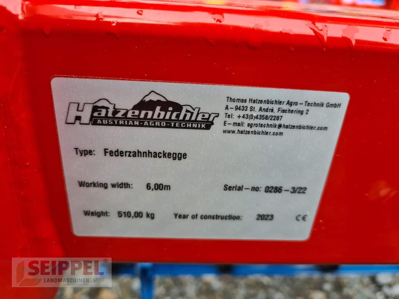 Striegeltechnik & Hacktechnik des Typs Hatzenbichler ORIGINAL-STRIEGEL 6,00m, Neumaschine in Groß-Umstadt (Bild 4)