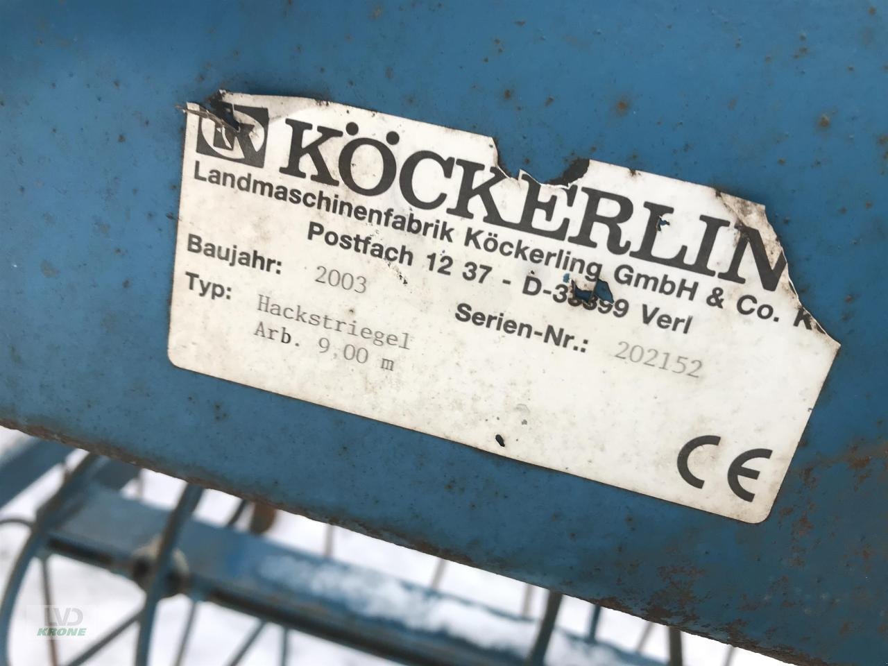 Striegeltechnik & Hacktechnik typu Köckerling Hackstriegel 9m, Gebrauchtmaschine v Alt-Mölln (Obrázok 6)