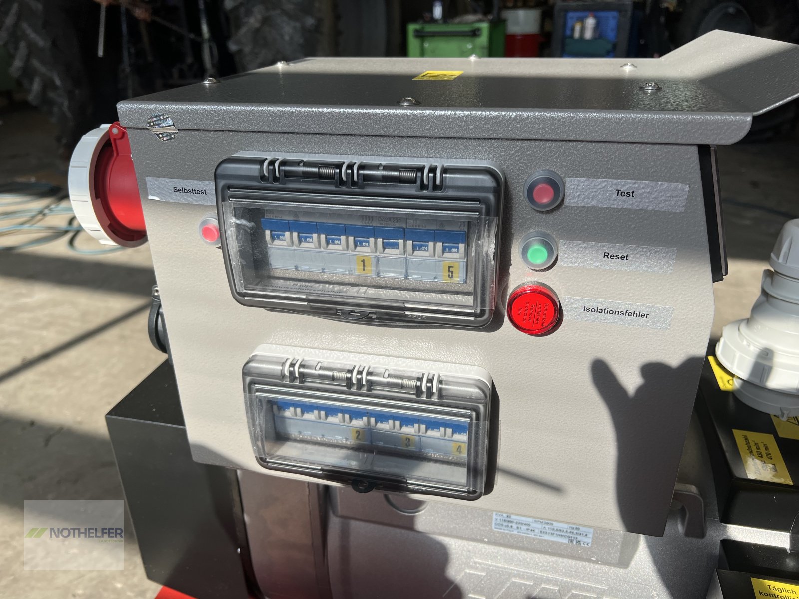 Stromaggregat des Typs Endress EZG 25/2 II/TN-S, Neumaschine in Pforzen (Bild 14)