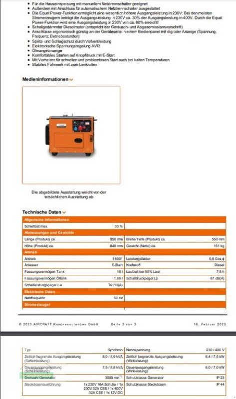 Stromaggregat des Typs Sonstige PG-D 80TEA, Neumaschine in Engerwitzdorf (Bild 10)