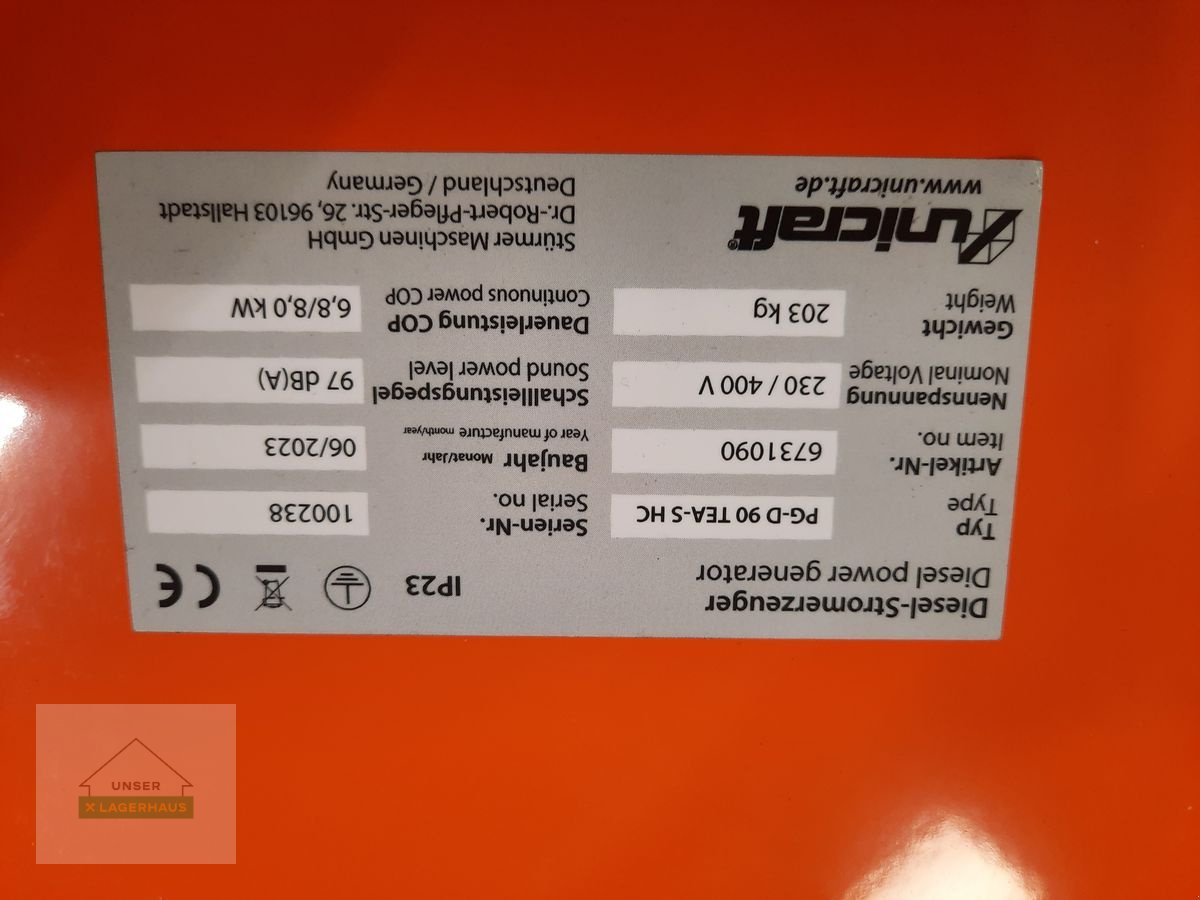 Stromaggregat des Typs Sonstige PG-D 90TEA, Neumaschine in Engerwitzdorf (Bild 4)