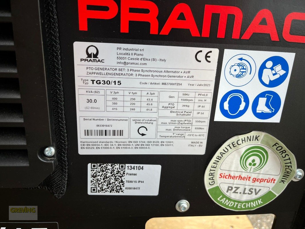 Stromerzeuger typu Pramac TG30/15, Neumaschine v Ahaus (Obrázek 7)