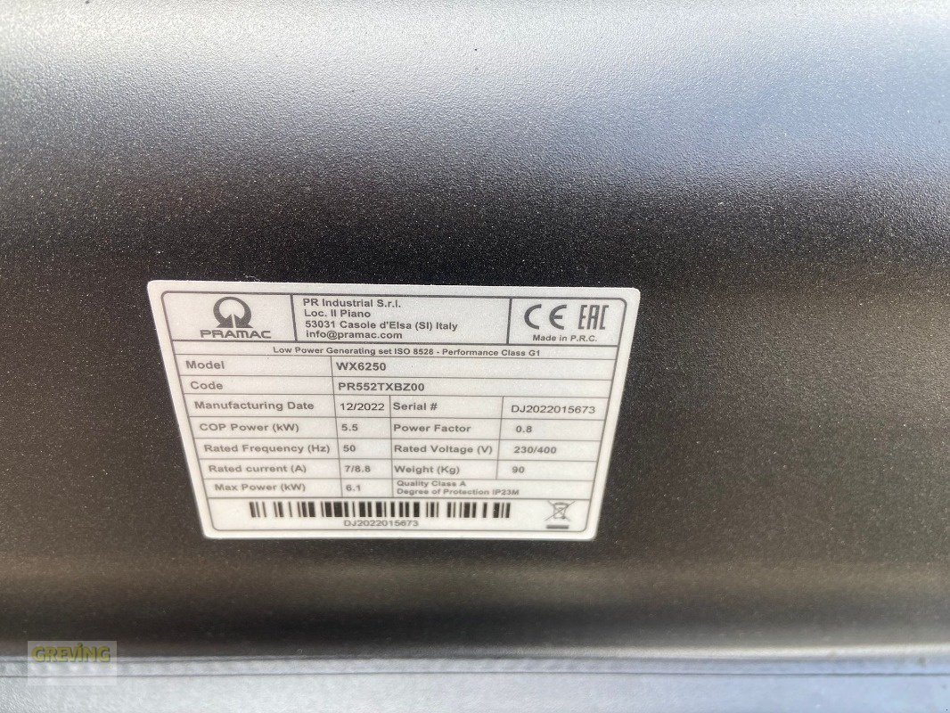 Stromerzeuger des Typs Pramac WX 6250, Neumaschine in Ahaus (Bild 14)