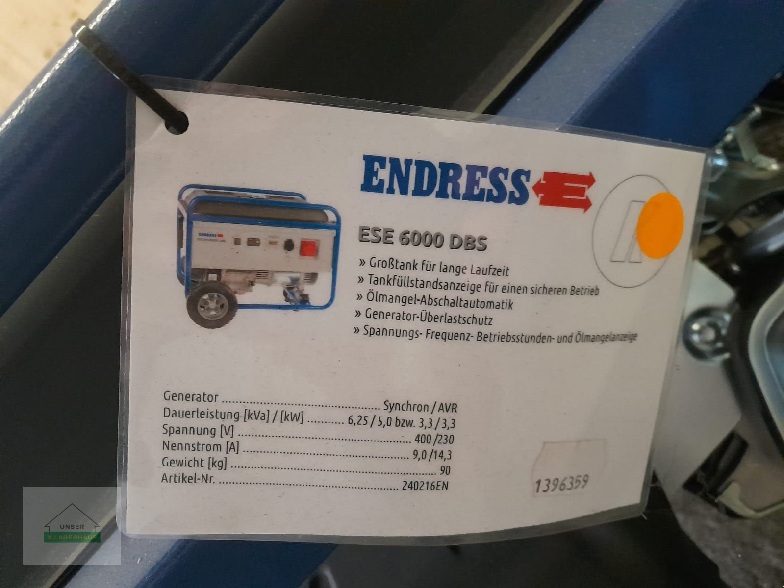 Stromgenerator от тип Endress ESE 6000, Neumaschine в Schlitters (Снимка 5)
