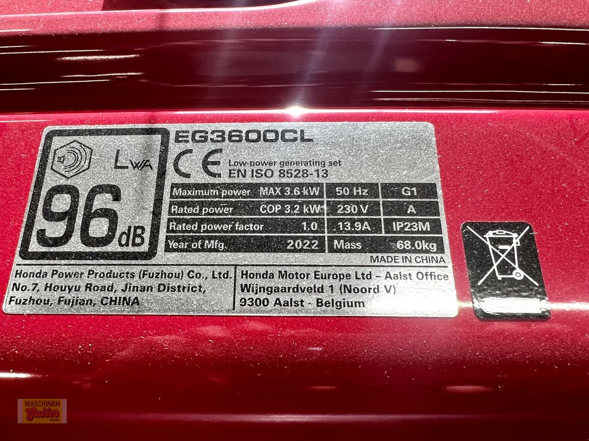 Stromgenerator of the type Honda EG 3600CL mit AVR Regelung, Vorführmaschine in Kötschach (Picture 10)