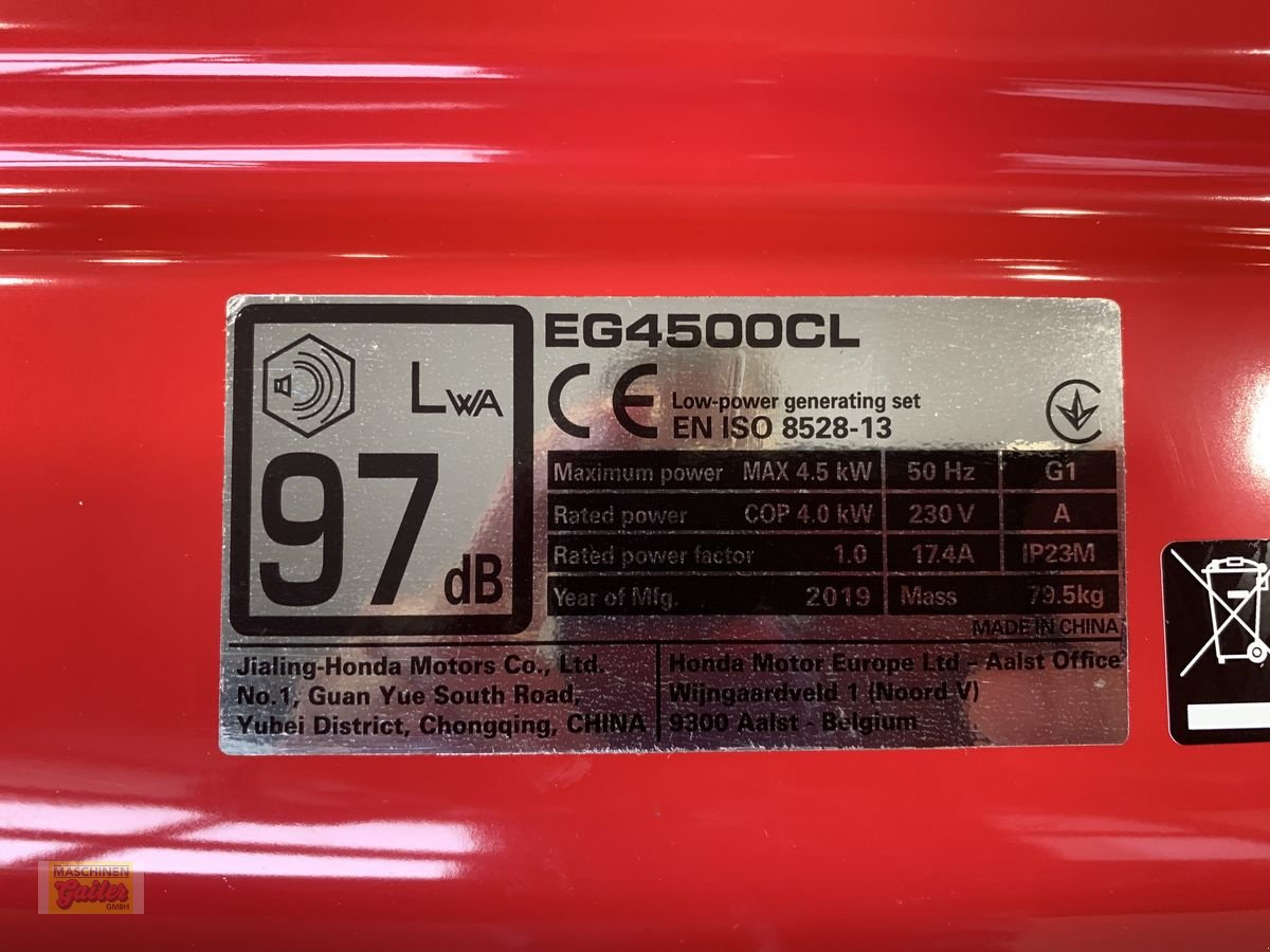 Stromgenerator of the type Honda EG 4500CL, Neumaschine in Kötschach (Picture 6)