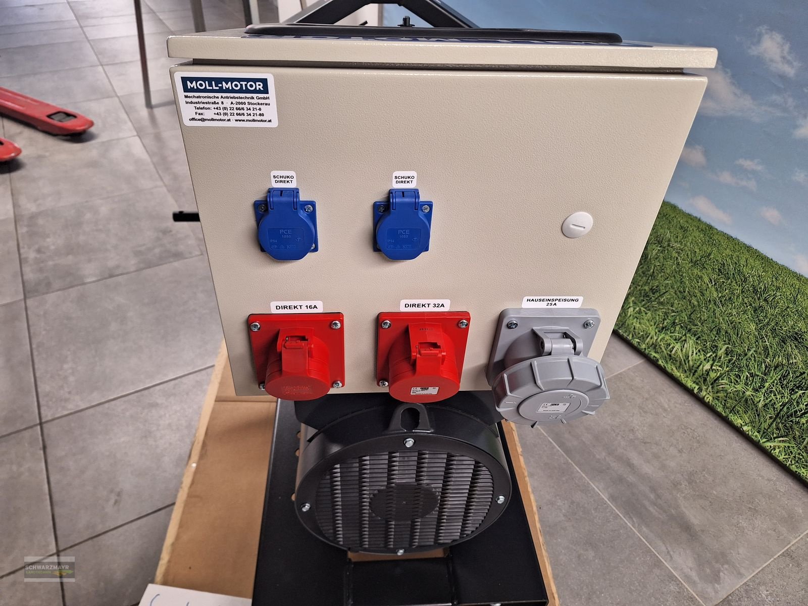 Stromgenerator of the type Moll ZGN-28/20, Neumaschine in Aurolzmünster (Picture 8)