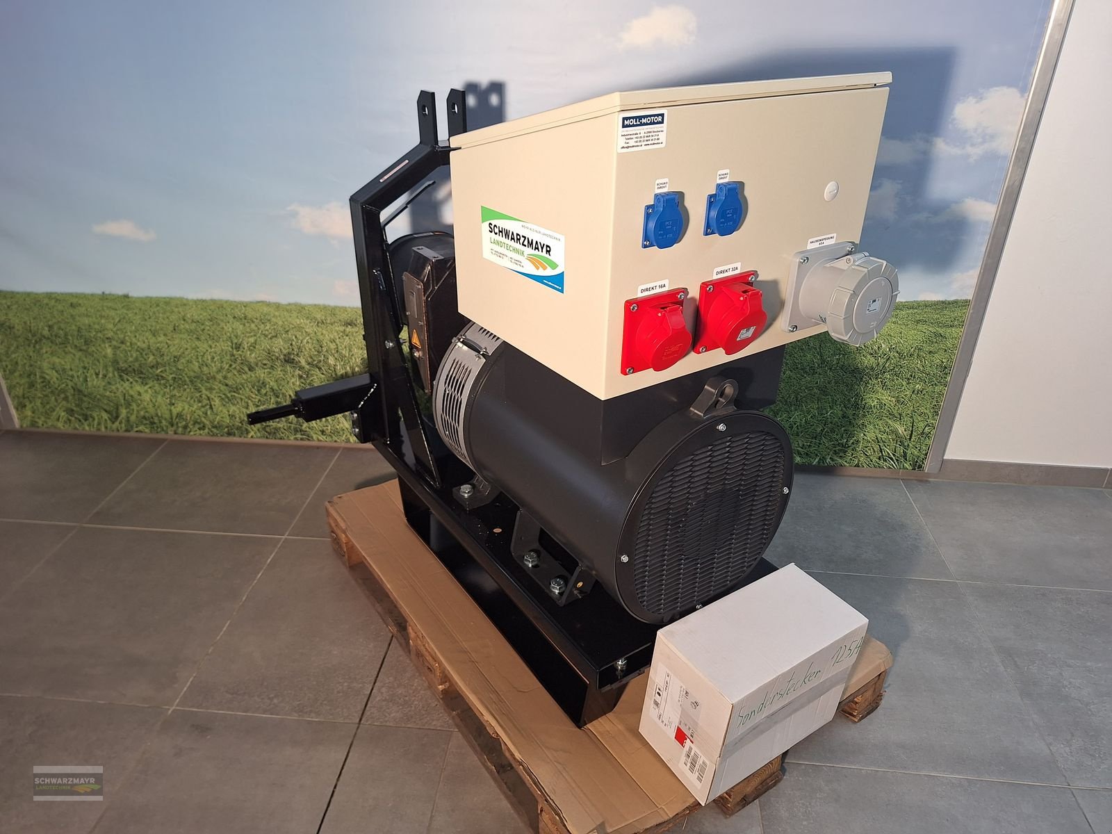 Stromgenerator of the type Moll ZGN-32/62,5, Neumaschine in Aurolzmünster (Picture 8)