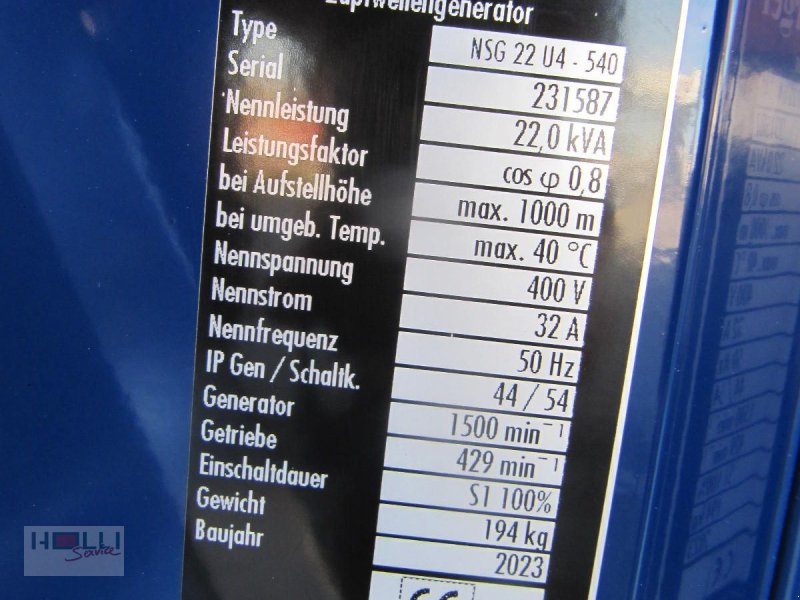 Stromgenerator des Typs Schneeberger NSG 30 U-4 mit AVR Regelung, Neumaschine in Niederneukirchen (Bild 1)