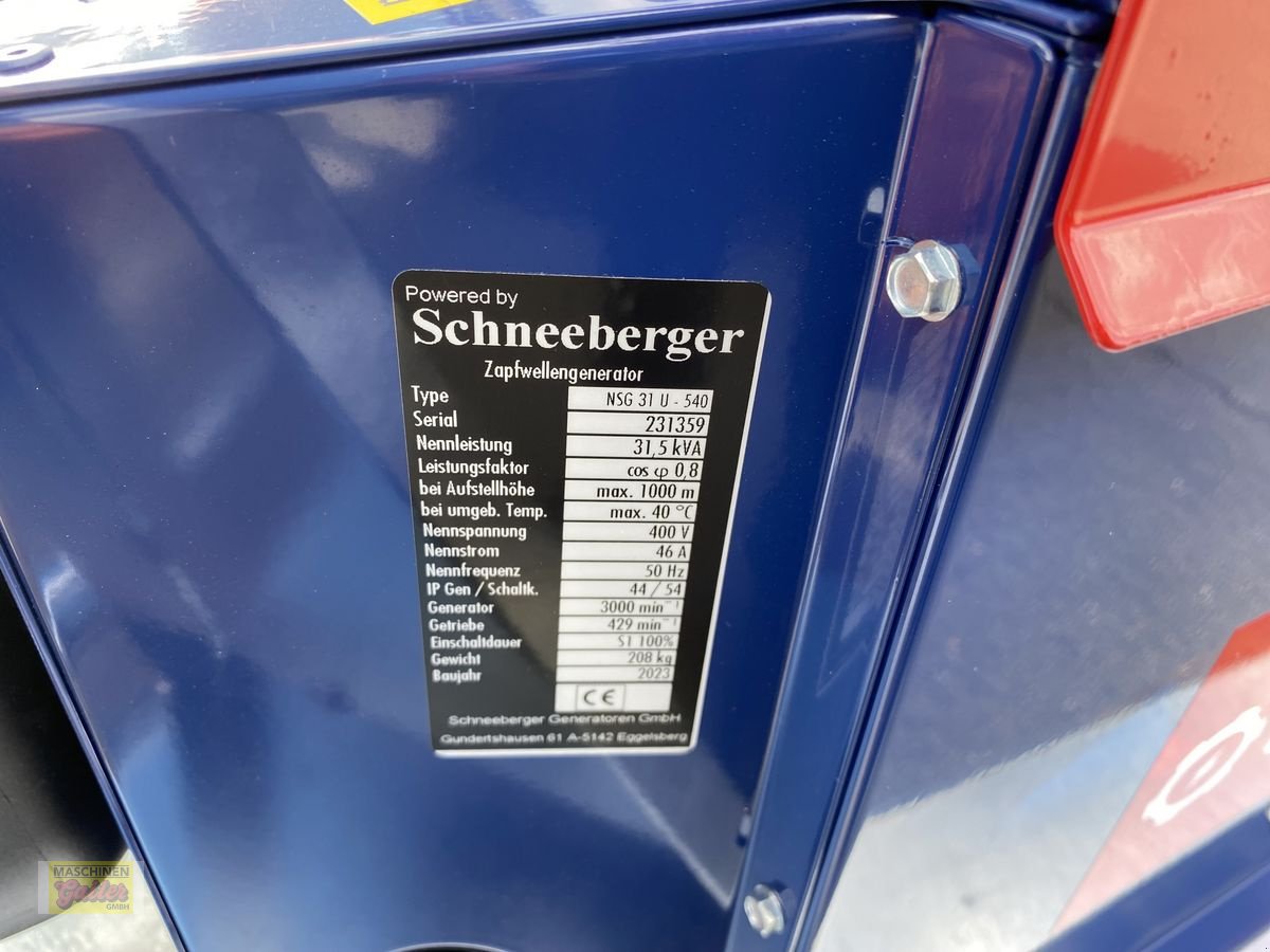 Stromgenerator του τύπου Schneeberger NSG 31-U für 540er Zapfwelle mit 31,5 kVA, Neumaschine σε Kötschach (Φωτογραφία 2)