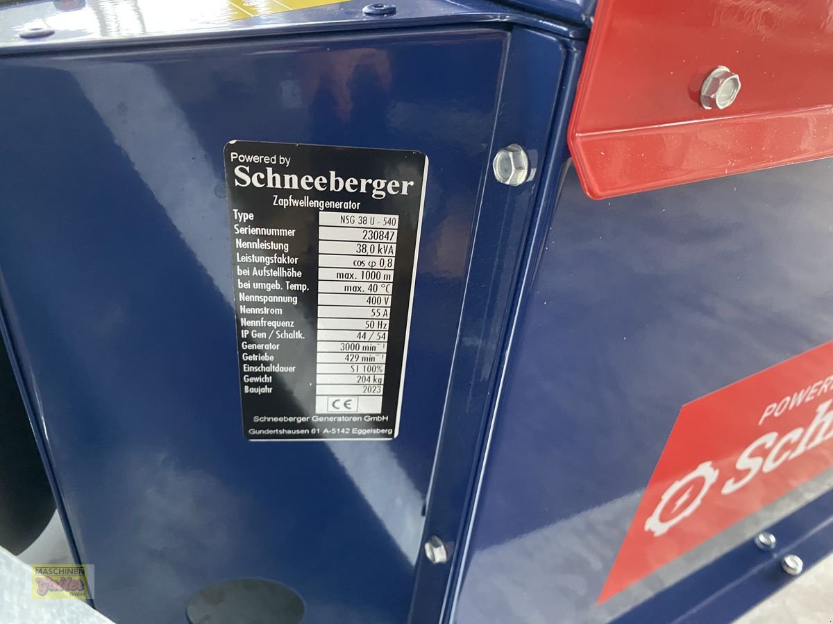 Stromgenerator of the type Schneeberger NSG 38-U für 540er Zapfwelle mit 38 kVA, Neumaschine in Kötschach (Picture 3)