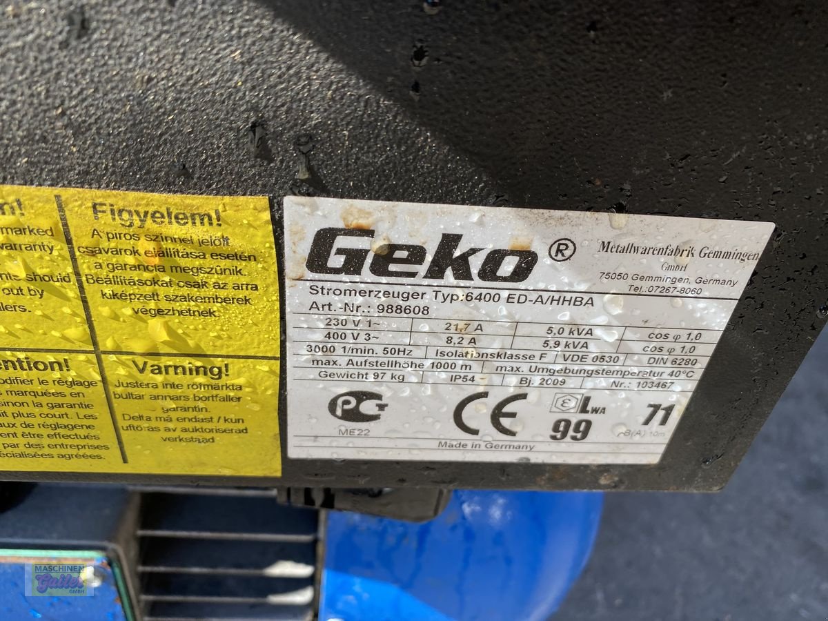Stromgenerator of the type Sonstige GEKO 6000 mit Honda Motor, Gebrauchtmaschine in Kötschach (Picture 7)