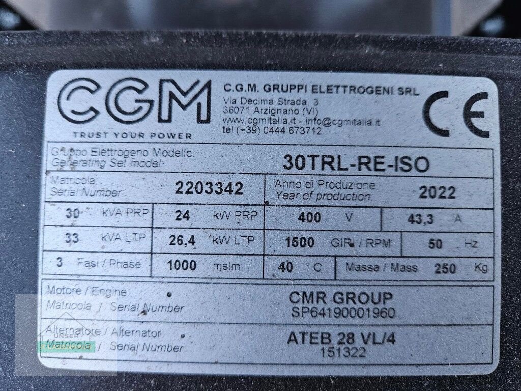 Stromgenerator typu Sonstige ZG 300/3 TR, Gebrauchtmaschine v St. Michael (Obrázek 6)