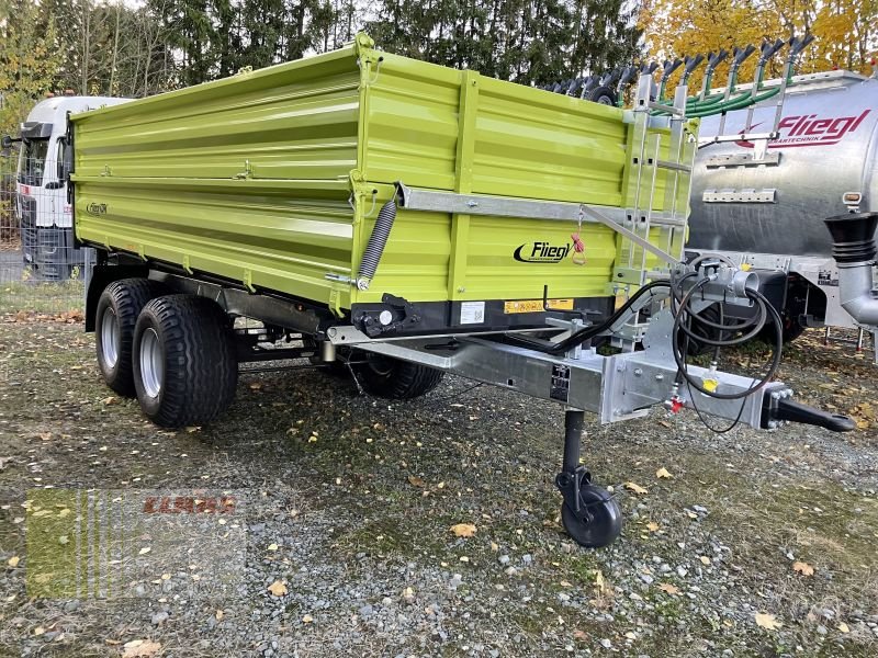 Tandemkipper des Typs Fliegl TDK 100 VR FOX *15 JAHRE CNOB*, Neumaschine in Gefrees (Bild 3)