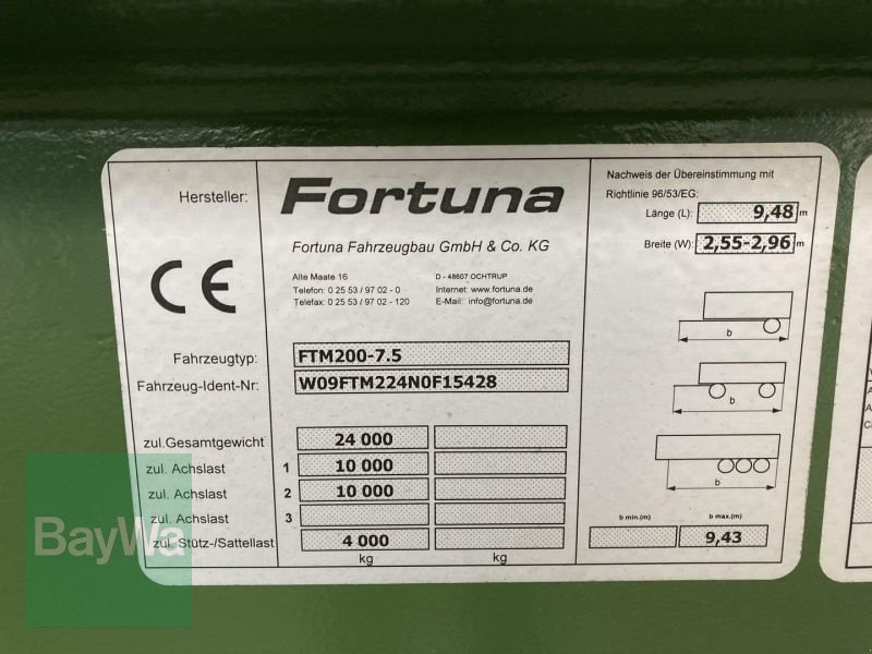 Tandemkipper typu Fortuna FTM 200 / 7.5 / 40 FORTUNA-TAN, Gebrauchtmaschine w Mühlhausen (Zdjęcie 5)