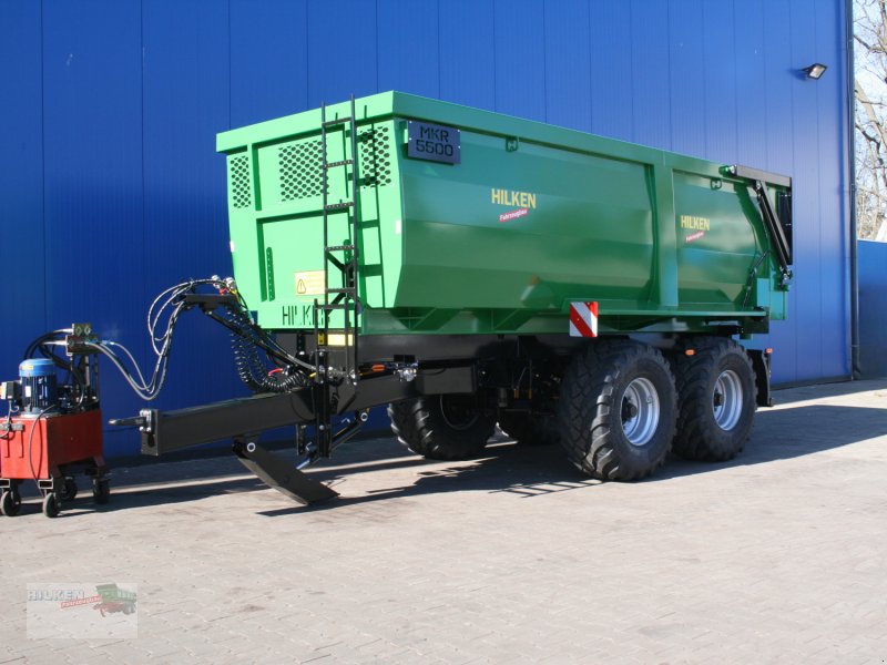 Tandemkipper des Typs Hilken Tandem-Muldenkipper MKR5500, Häckselaufsätze 800mm, Hardox-Boden, 560/60R22,5, Neumaschine in Vorwerk (Bild 1)