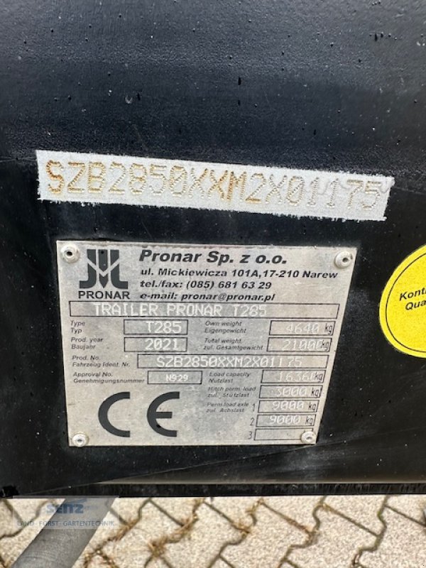 Tandemkipper typu PRONAR T 285 mit 2 Container, Gebrauchtmaschine v Lindenfels-Glattbach (Obrázek 4)