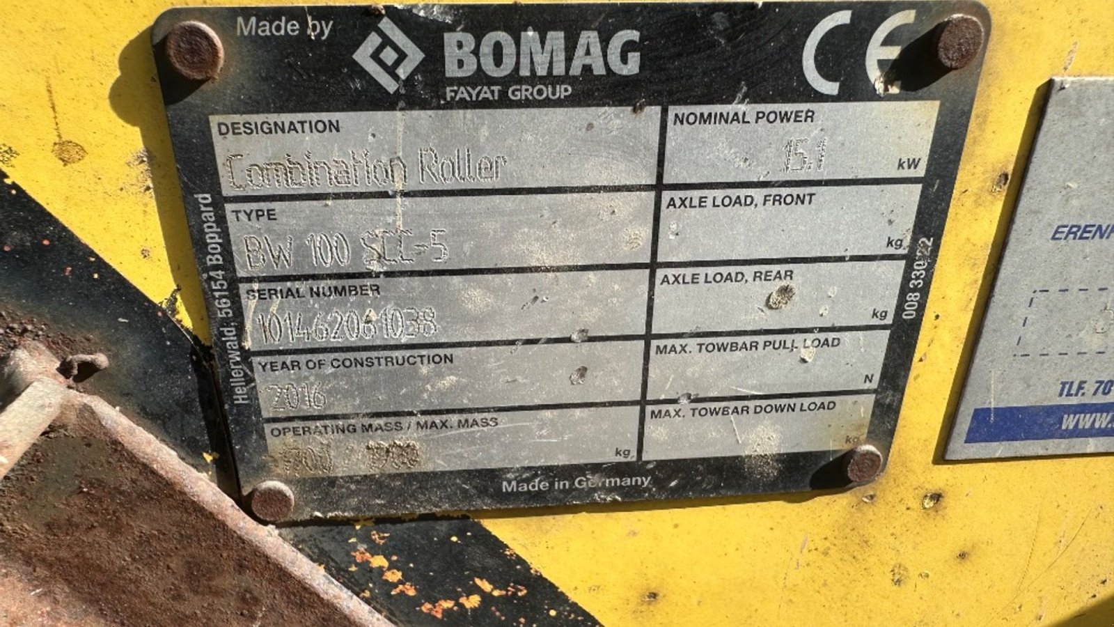 Tandemvibrationswalze of the type Bomag BW100 SCC-5, Gebrauchtmaschine in Rødovre (Picture 4)
