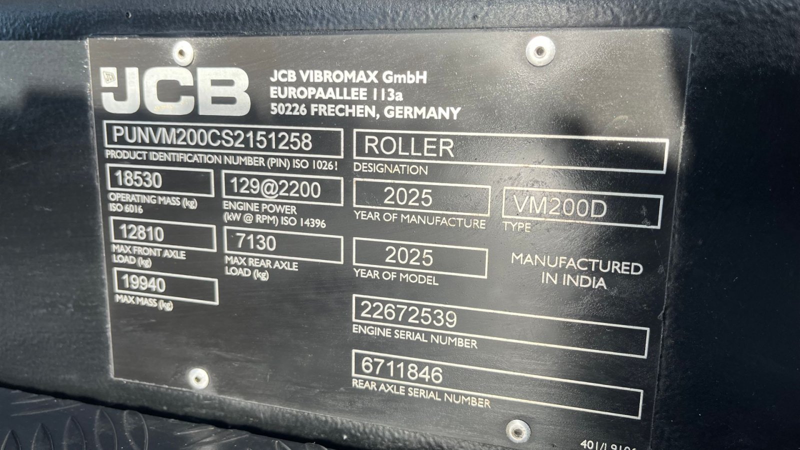 Tandemvibrationswalze del tipo JCB Roller Vibromax, Gebrauchtmaschine en Lintrup (Imagen 4)