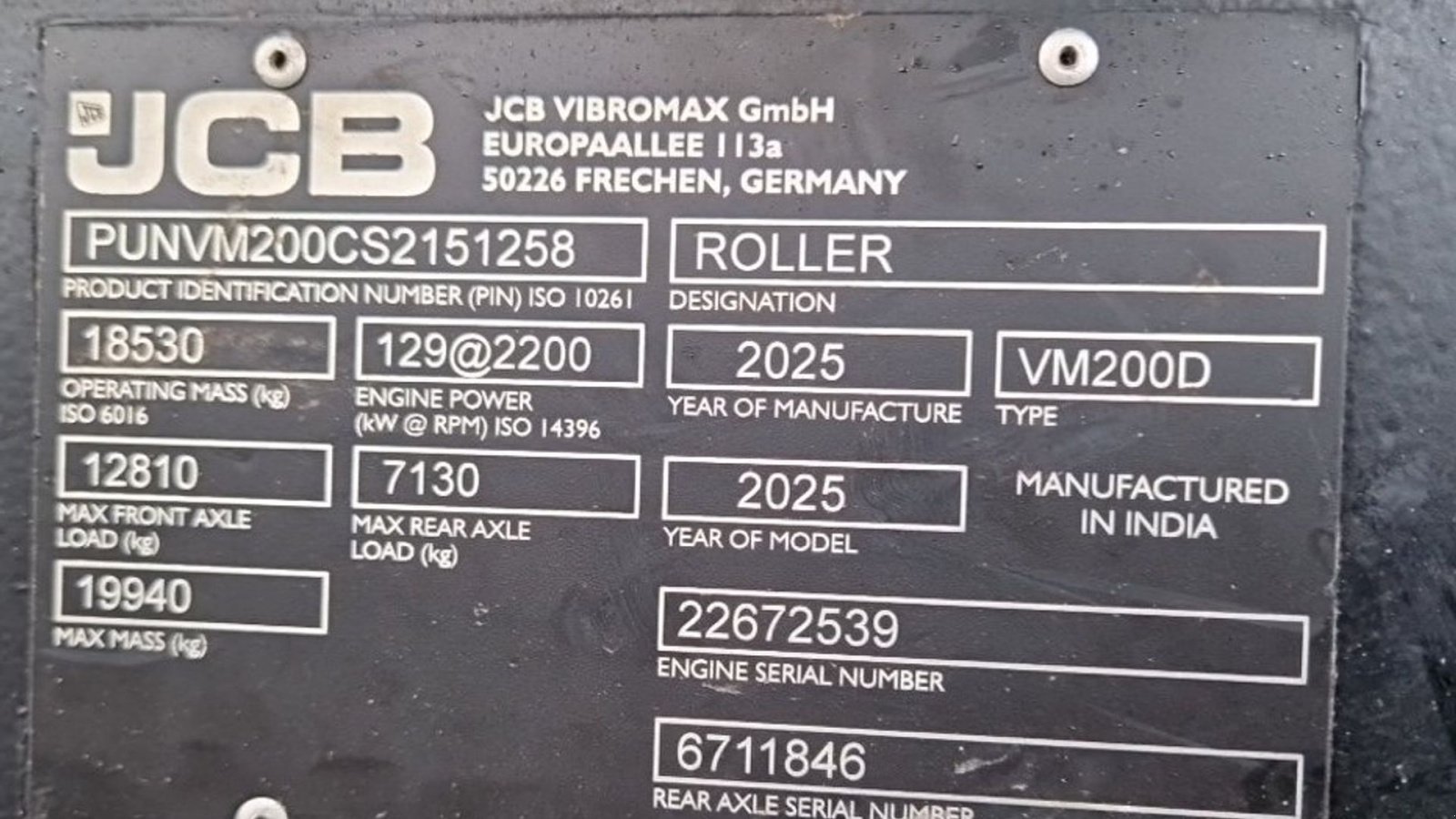 Tandemvibrationswalze za tip JCB Roller Vibromax, Gebrauchtmaschine u Lintrup (Slika 3)