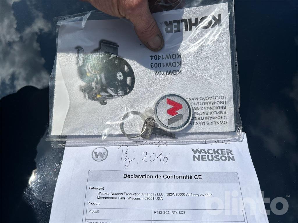Tandemvibrationswalze типа Wacker Neuson RT82-SC3 / RTx-SC3, Gebrauchtmaschine в Düsseldorf (Фотография 8)