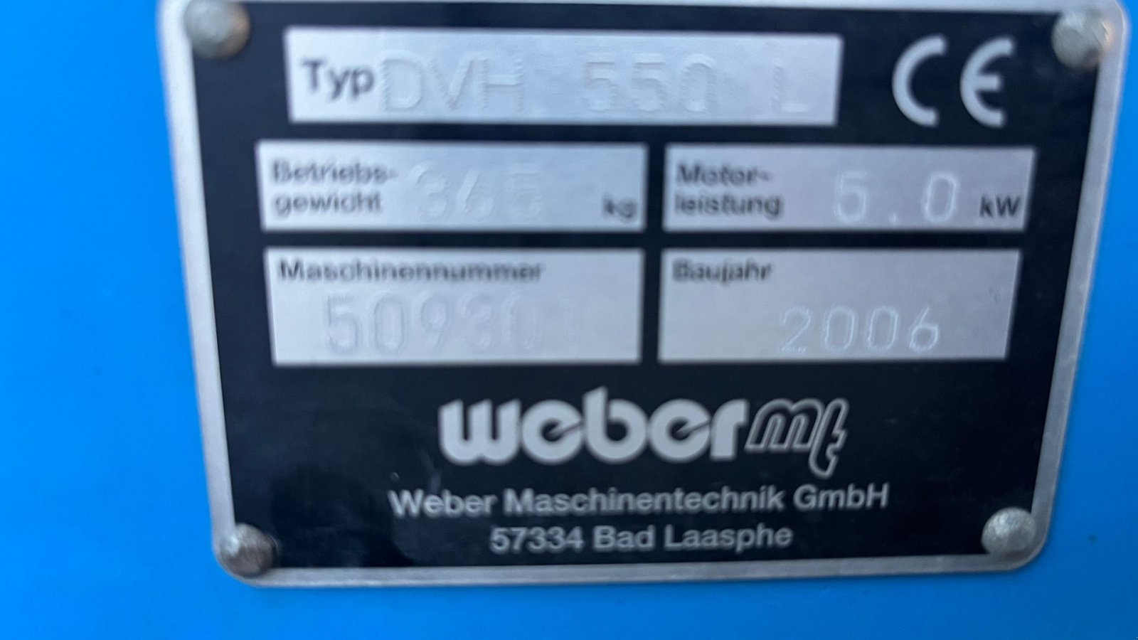 Tandemvibrationswalze tipa Weber-Hydraulik DVH 550L 345kg glatvalset tromle, Gebrauchtmaschine u Rønnede (Slika 8)