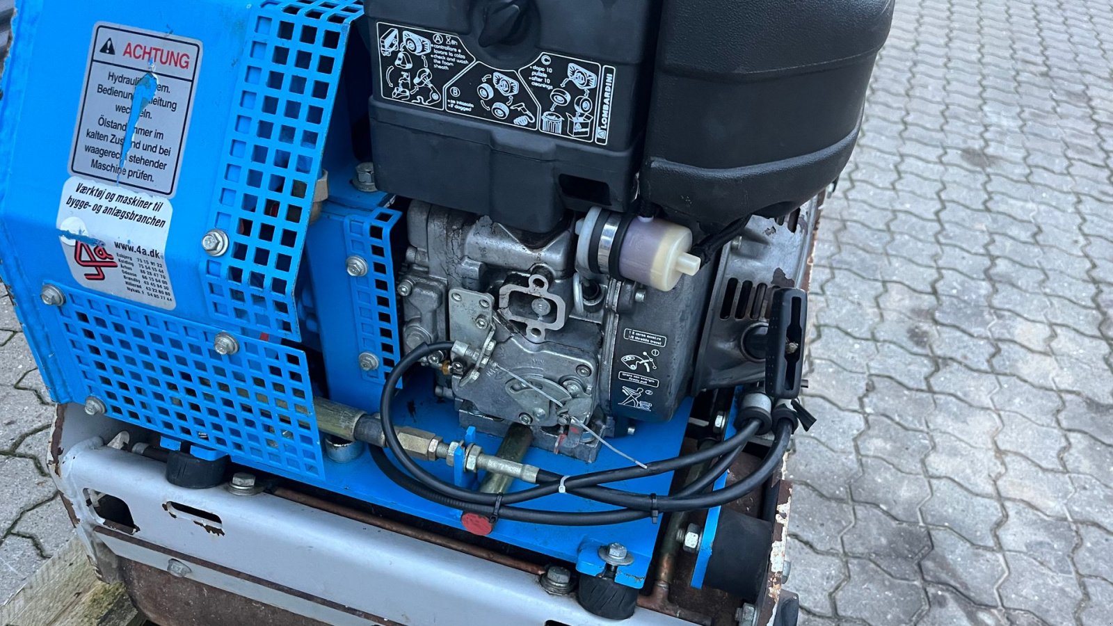 Tandemvibrationswalze tipa Weber-Hydraulik DVH 550L 345kg glatvalset tromle, Gebrauchtmaschine u Rønnede (Slika 7)