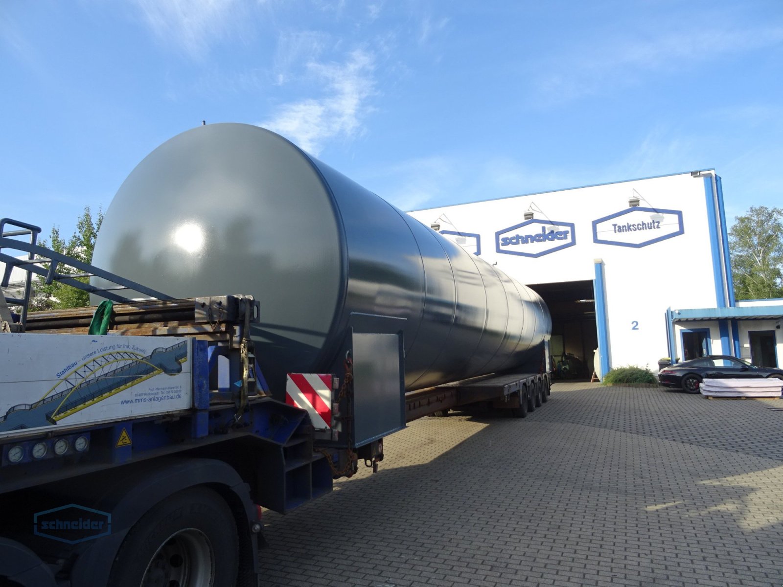 Tankanlage typu Alfred Schneider Tankbau Heizöltank Dieseltank Lagerbehälter doppelwandig oberirdisch, Neumaschine v Söhrewald (Obrázek 2)