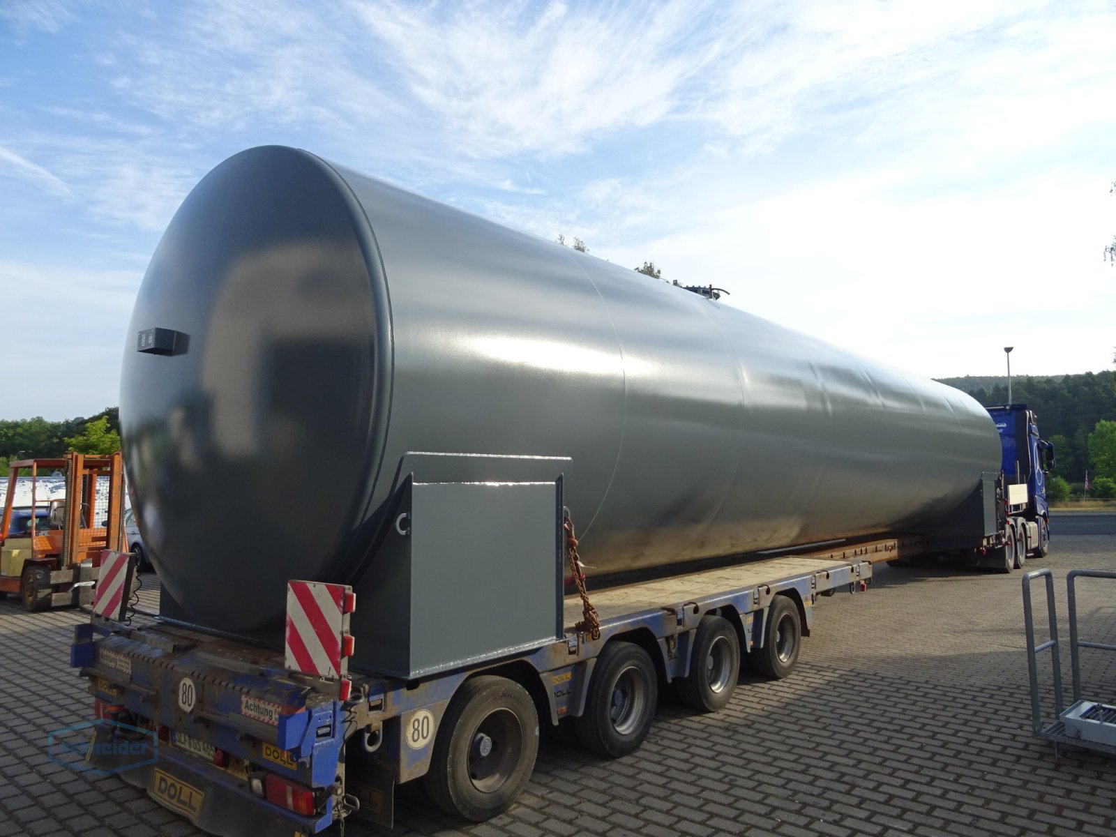 Tankanlage typu Alfred Schneider Tankbau Heizöltank Dieseltank Lagerbehälter doppelwandig oberirdisch, Neumaschine v Söhrewald (Obrázek 4)