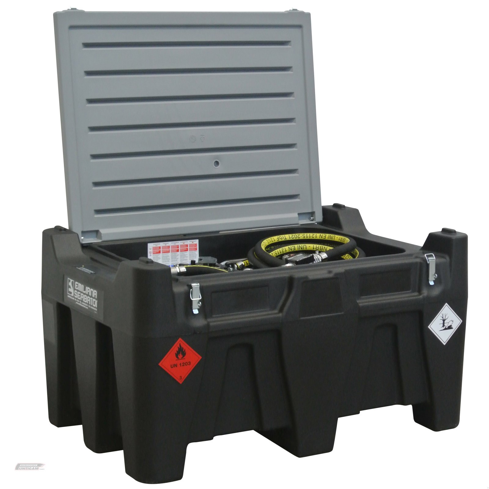 Tankanlage des Typs Emiliana Serbatoi Carrytank 330 Benzin, Neumaschine in Deutsch - Goritz (Bild 1)