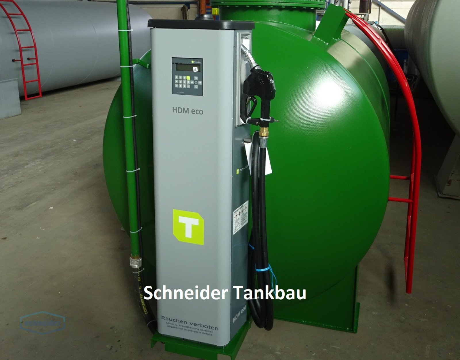 Tankanlage des Typs Schneider Zapfsäule mit Datenerfassung Tanksäule Dieseltankstelle, Neumaschine in Söhrewald (Bild 2)