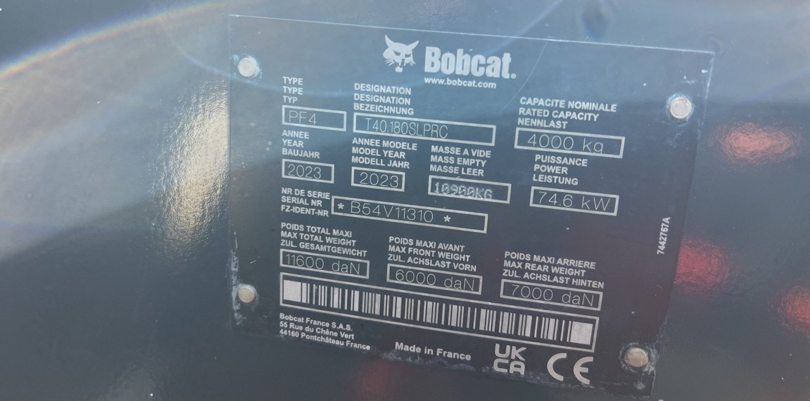 Teleradlader tipa Bobcat T40.180, Gebrauchtmaschine u 85235 (Slika 3)