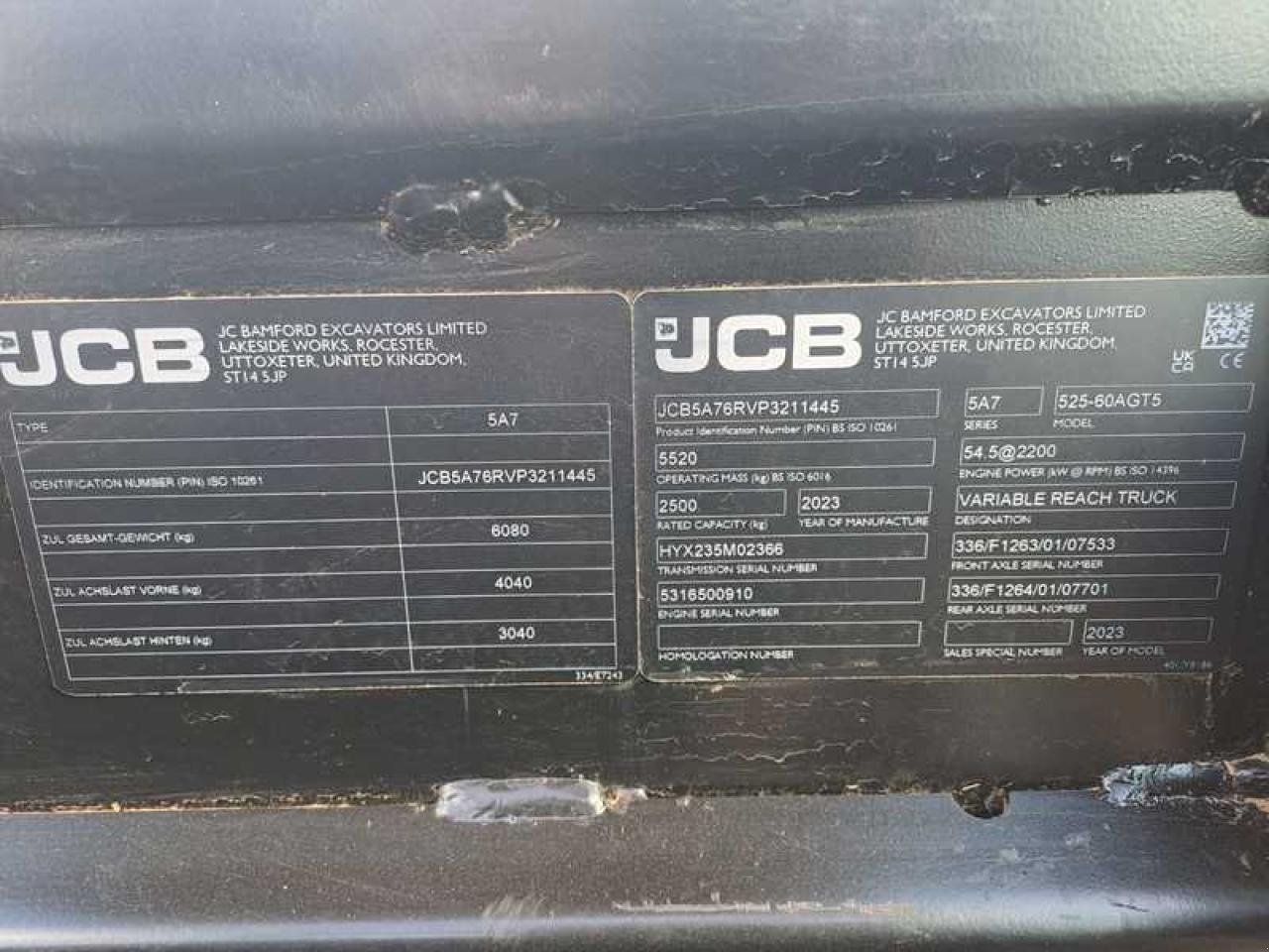 Teleradlader tip JCB 525.60, Gebrauchtmaschine in Vehlow (Poză 8)