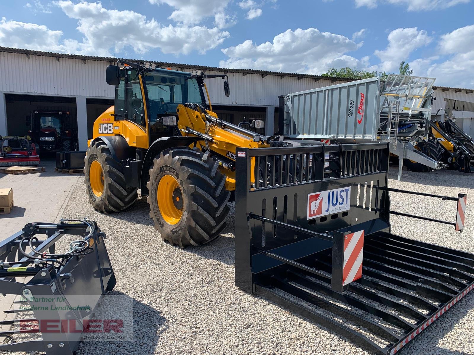 Teleradlader typu JCB TM 420 S Agri, Gebrauchtmaschine w Ansbach (Zdjęcie 4)