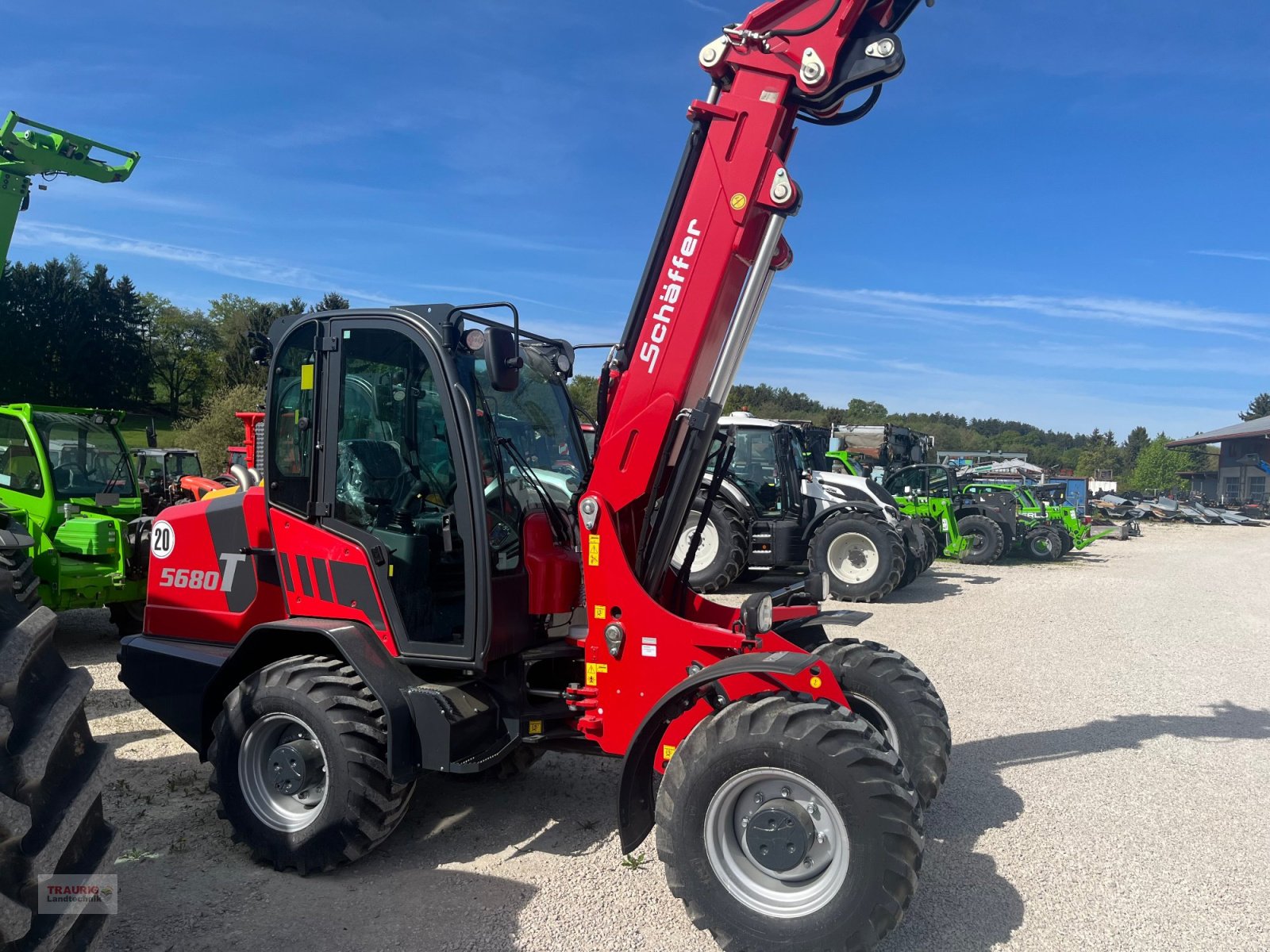 Teleradlader типа Schäffer 5680 T, Neumaschine в Mainburg/Wambach (Фотография 1)