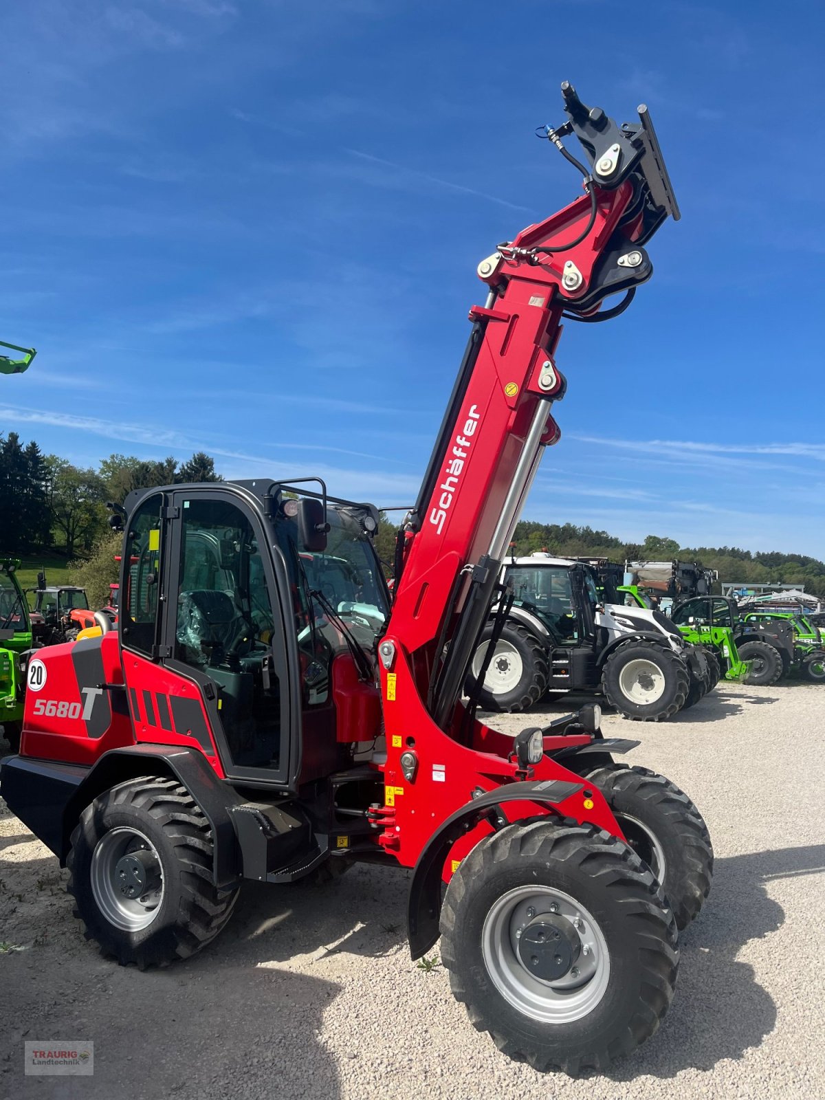 Teleradlader типа Schäffer 5680 T, Neumaschine в Mainburg/Wambach (Фотография 9)