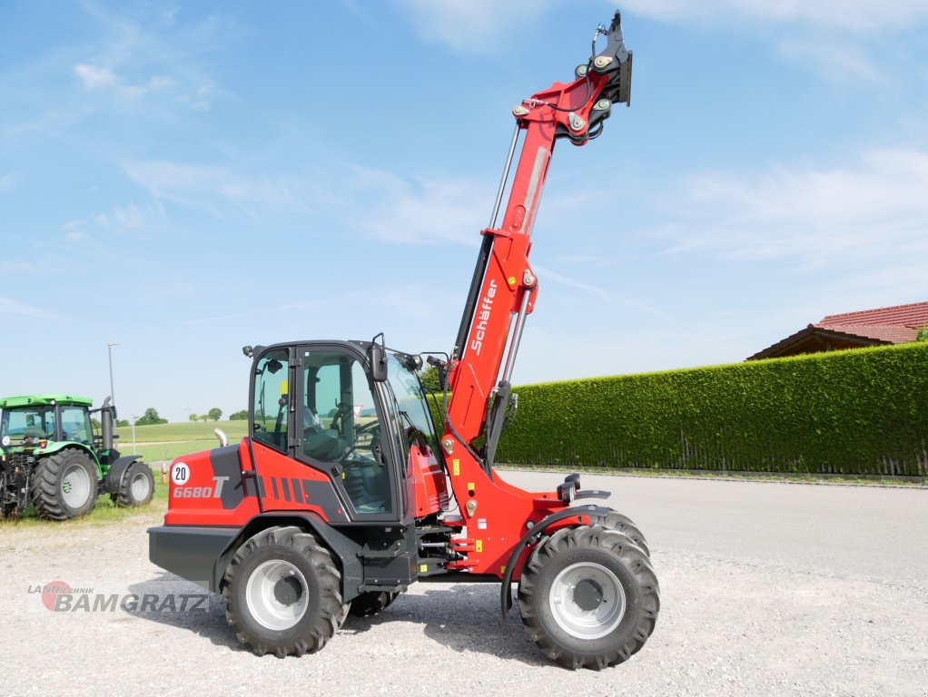Teleradlader του τύπου Schäffer 6680 T, Neumaschine σε Eberfing (Φωτογραφία 4)