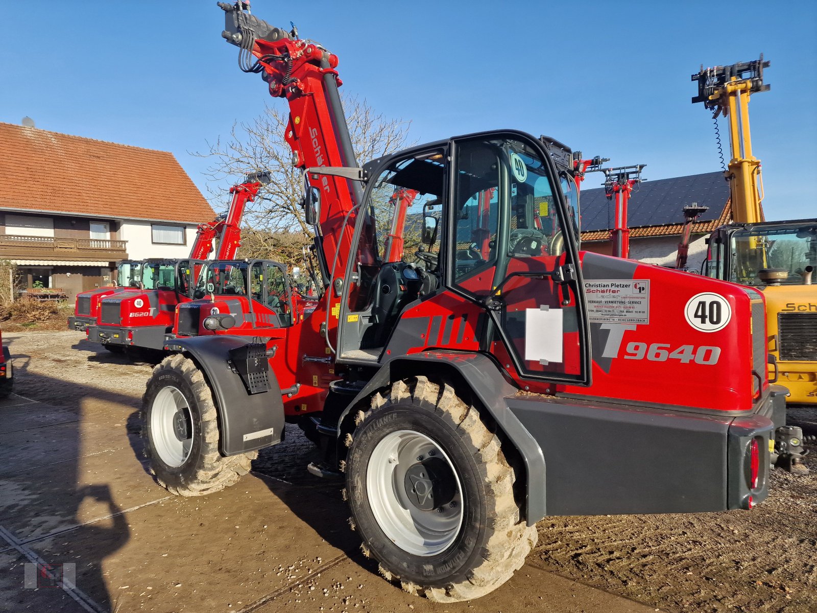 Teleradlader typu Schäffer 9640 T, Neumaschine w Gerolsbach (Zdjęcie 2)