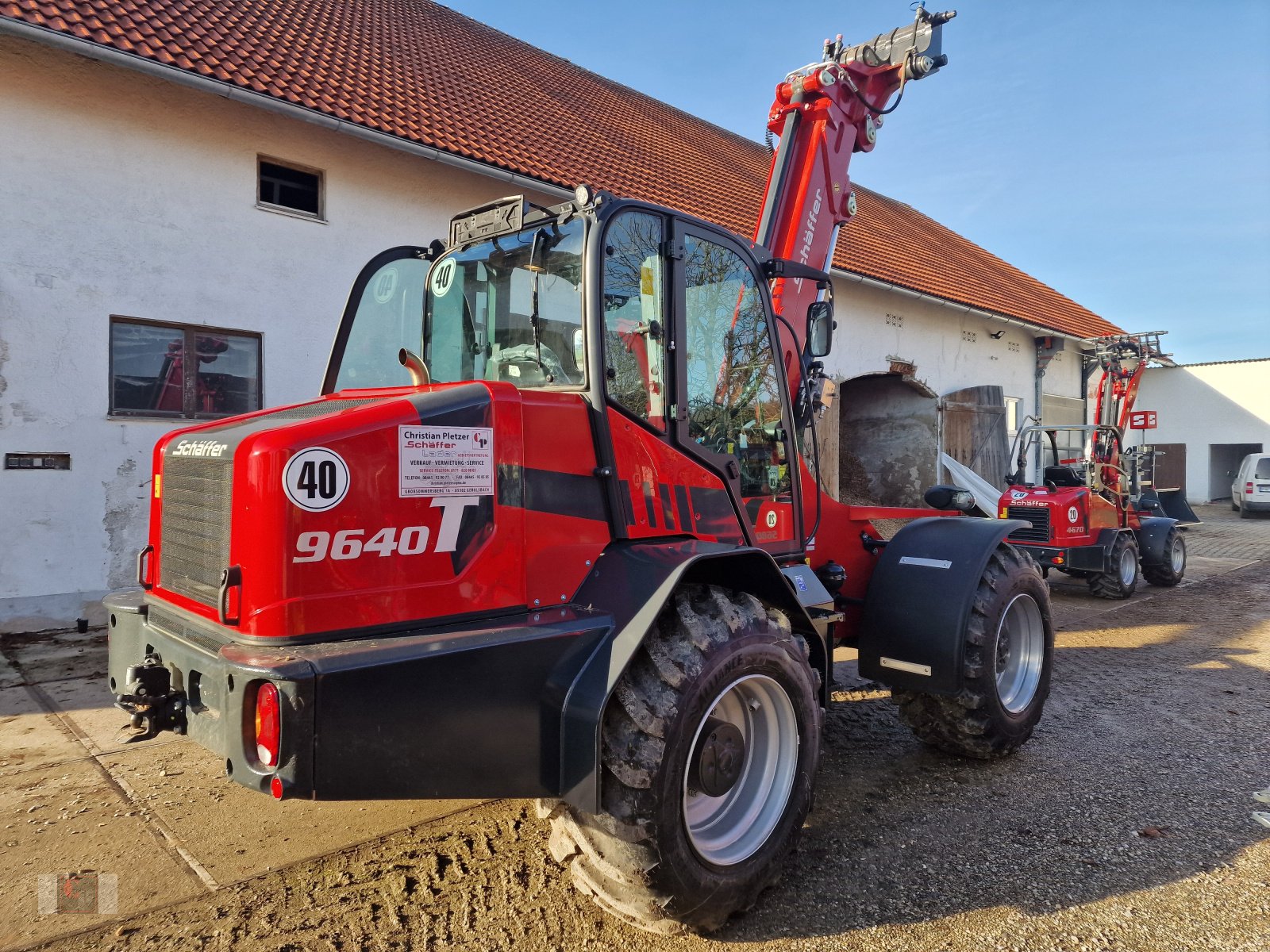 Teleradlader типа Schäffer 9640 T, Neumaschine в Gerolsbach (Фотография 3)