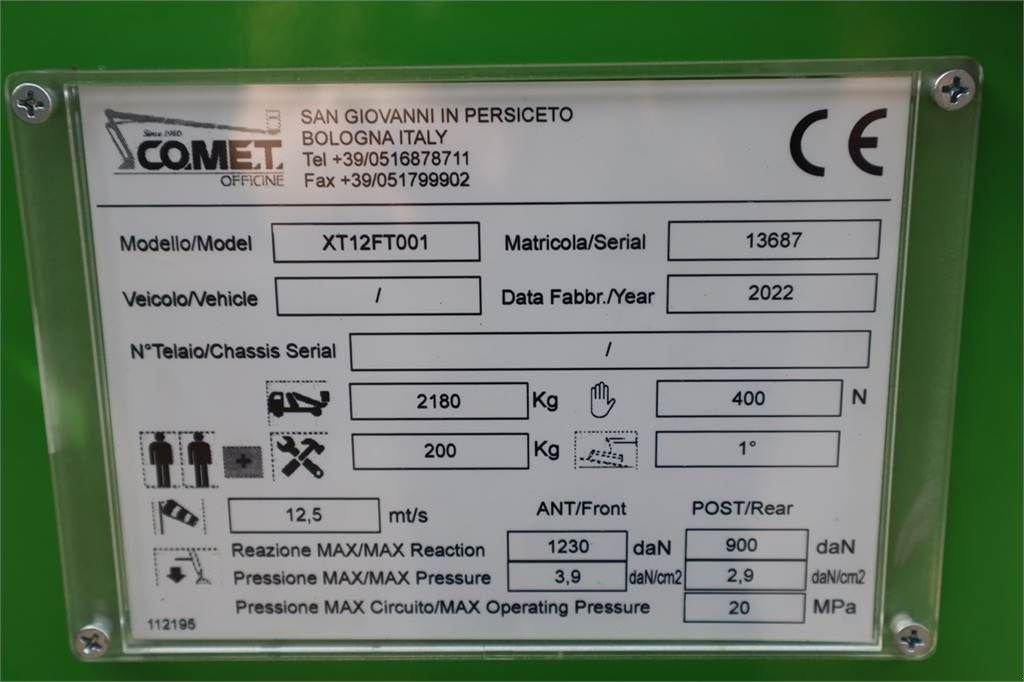 Teleskoparbeitsbühne des Typs Comet Leopard 18 CE Declaration, Valid inspection, *Guar, Gebrauchtmaschine in Groenlo (Bild 7)