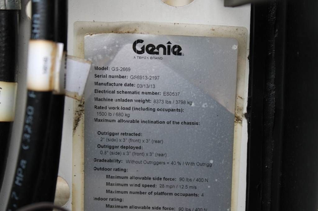 Teleskoparbeitsbühne типа Genie GS 2669, Gebrauchtmaschine в Rucphen (Фотография 7)