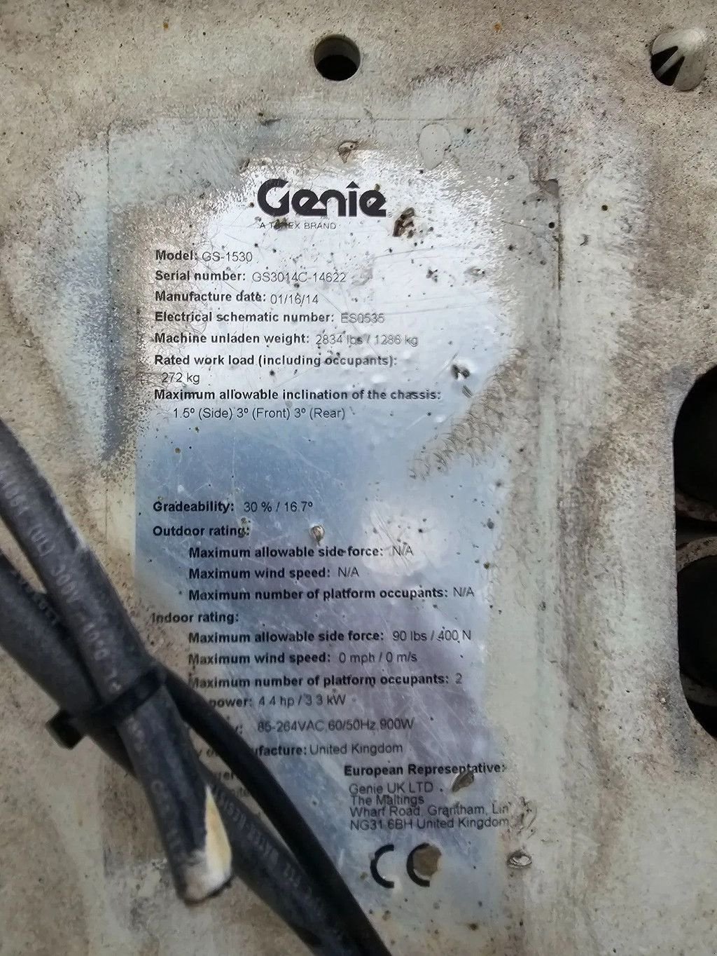 Teleskoparbeitsbühne tipa Genie Gs1530 schaarlift hoogwerker gekeurd, Gebrauchtmaschine u Scherpenzeel (Slika 5)